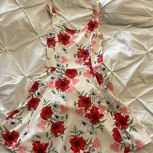Floral fit and flare dress